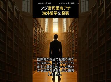 フジ宮司愛海アナ「Live News イット！」卒業、海外大学院へ留学発表