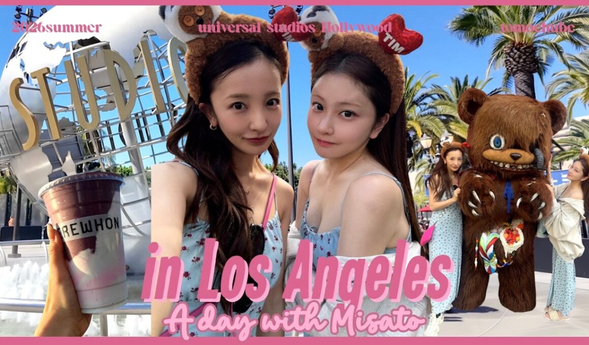 【LA女子旅】みさととハリウッドのユニバではしゃぎまくりの1日🇺🇸🎢🍭【小澤美里コラボ】