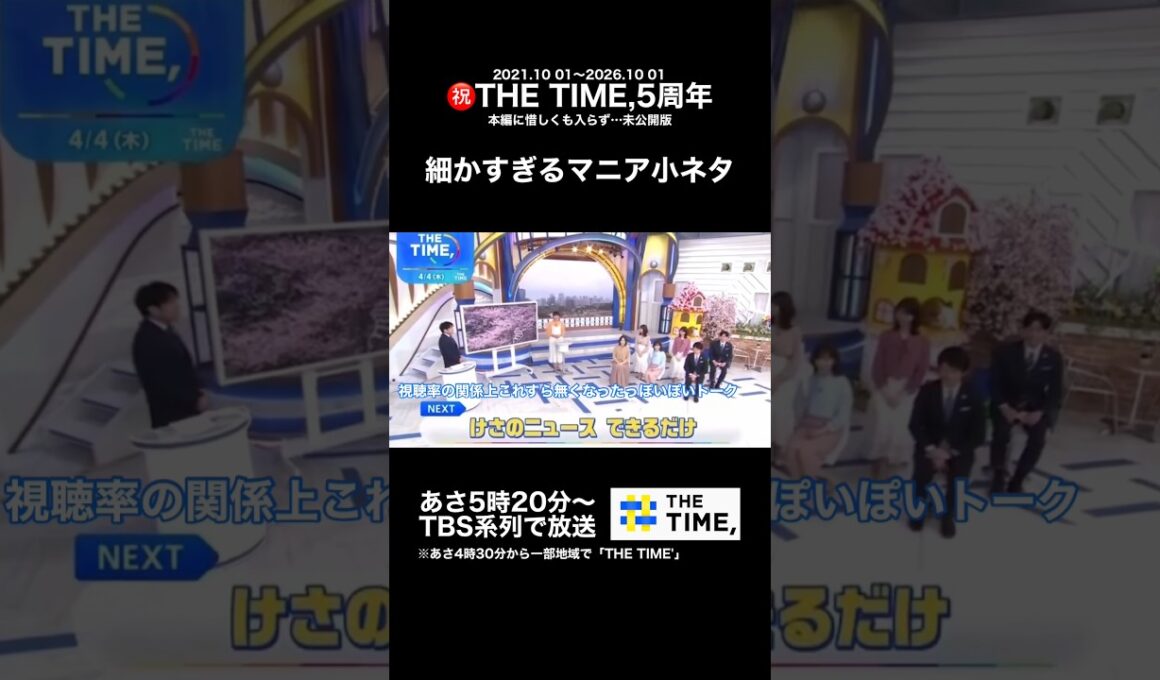 【🐥Specialカット⑤】TIME,マニアが伝授！〜TBS朝番組のココに注目してください！〜〈惜しくも外れた5年の軌跡 未公開版〉 #thetime_tbs #安住紳一郎 #杉山真也
