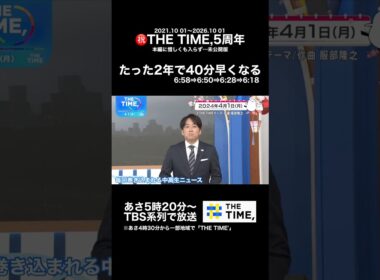 【🐥Specialカット③】安住アナ「朝のテレビは時計代わりですが・・・」〈惜しくも外れた5年の軌跡 未公開版〉 #thetime_tbs #安住紳一郎