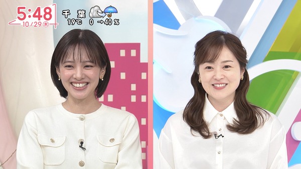 【画像】今日の河出奈都美さんと田﨑さくらさん　10.29