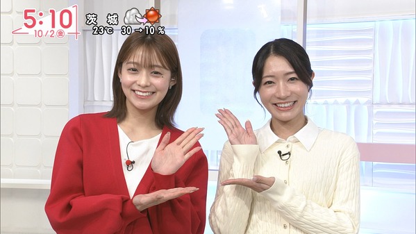 【画像】今日の河出奈都美さんと田﨑さくらさん　10.2